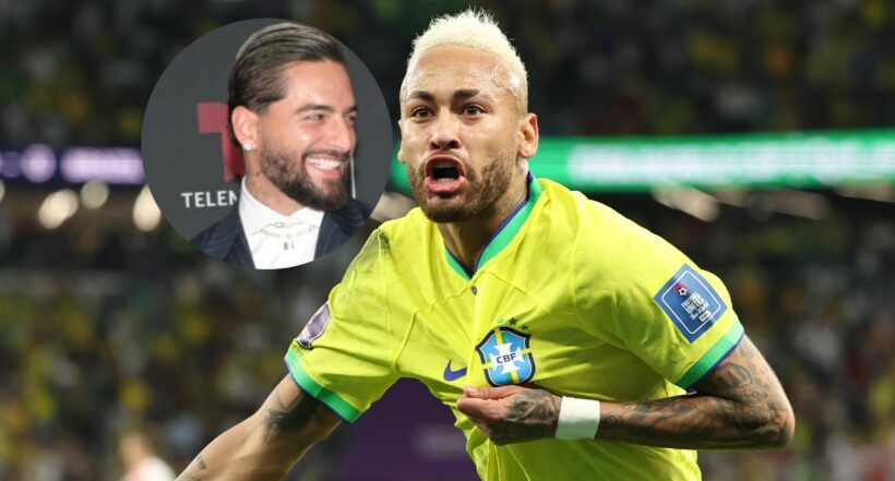Fotos de Maluma y Neymar, en nota de Memes de Croacia vs. Brasil en Qatar 2022 apuntan a Neymar y recuerdan a Maluma