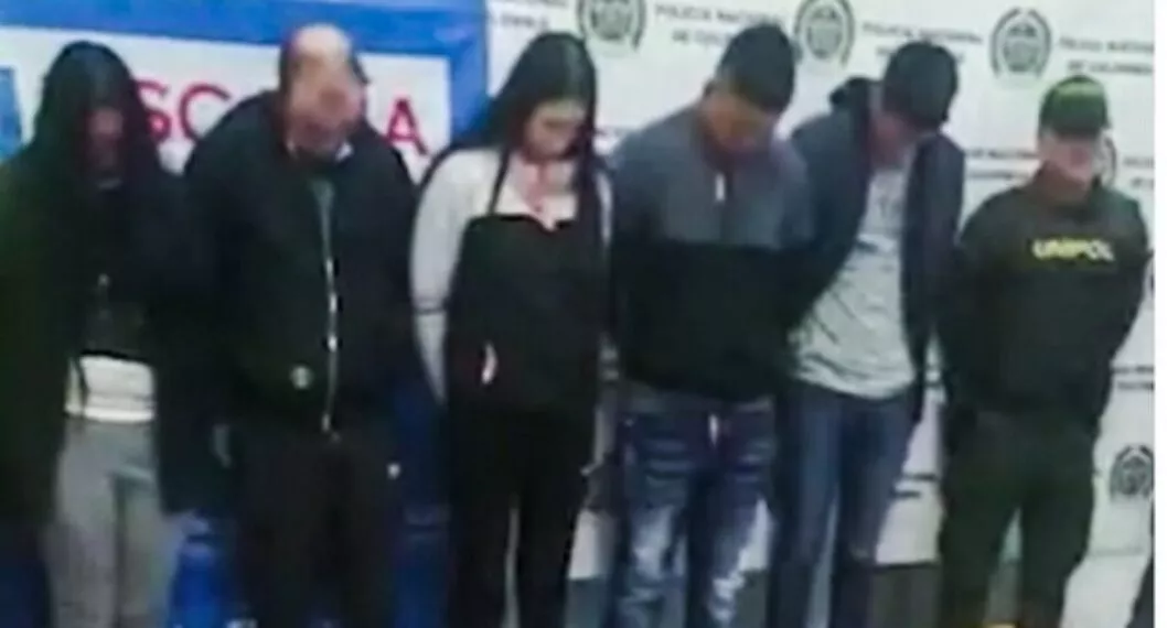 Bogotá: capturan a integrantes de la banda de narcotráfico Los Solís en Suba