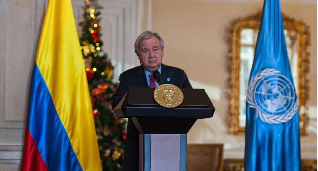 El secretario general de la ONU, Antonio Guterres, quien confirmó acompañamiento al proceso de paz de Colombia con el Eln.