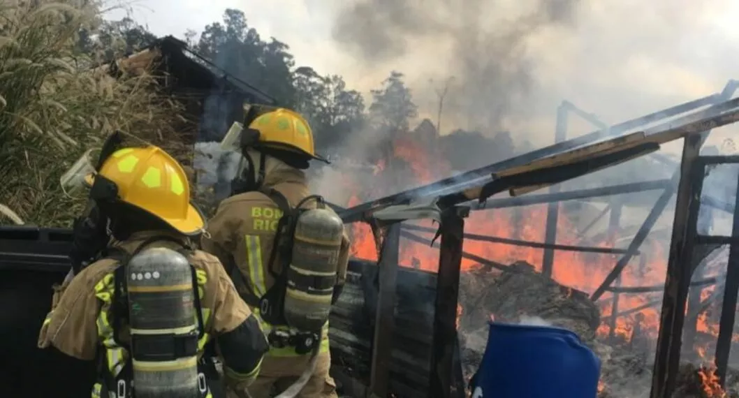 Grave incendio consumió finca de Rigoberto Urán en Rionegro, Antioquia