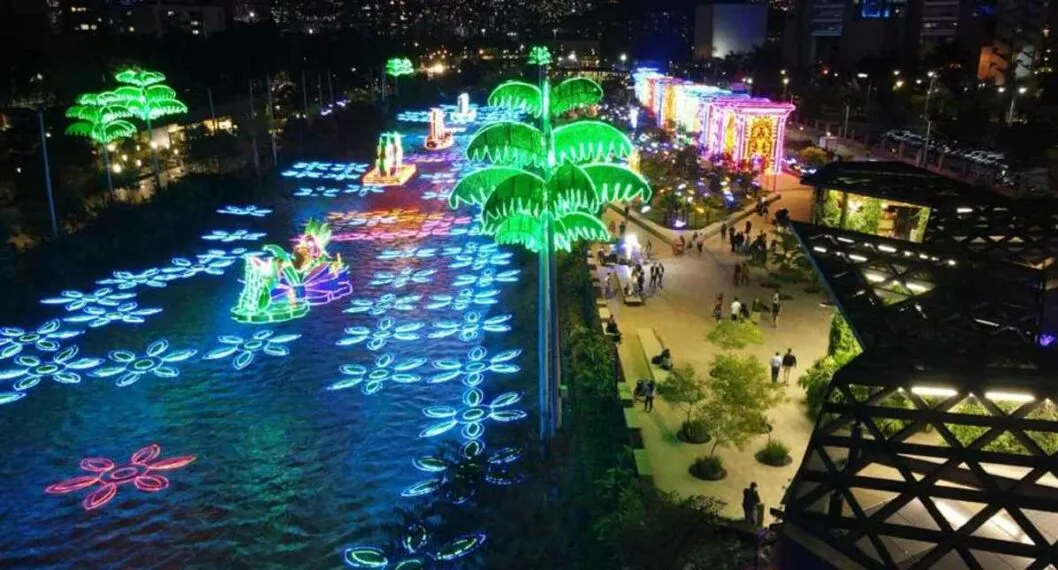 Alumbrado navideño de Medellín extiende horario por demanda de visitantes