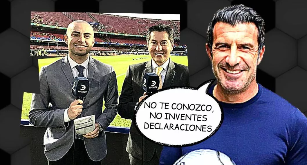 Luis Figo hace deja en ridículo a periodista deportivo colombiano por publicar ‘fake news’
