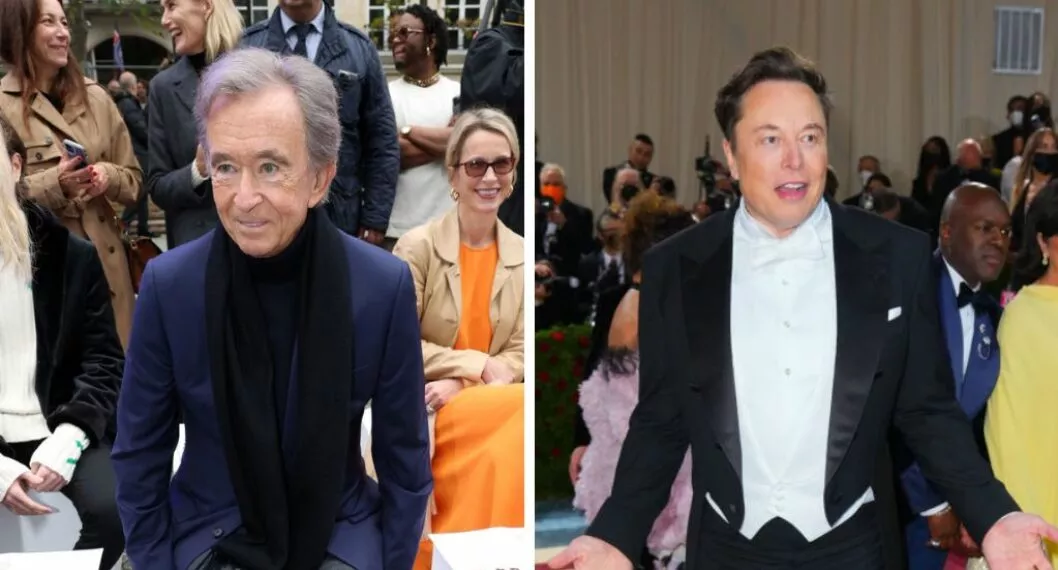 Elon Musk y Bernard Arnault de Louis Vuitton compiten por que más plata tiene