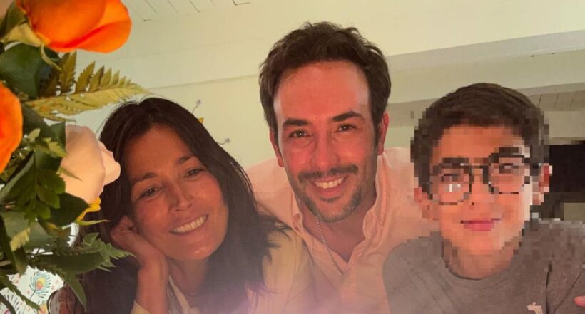 Kathy Sáenz, Sebastián Martínez y su hijo, en nota sobre que el niño ganó competencia de karts y va para Mundial