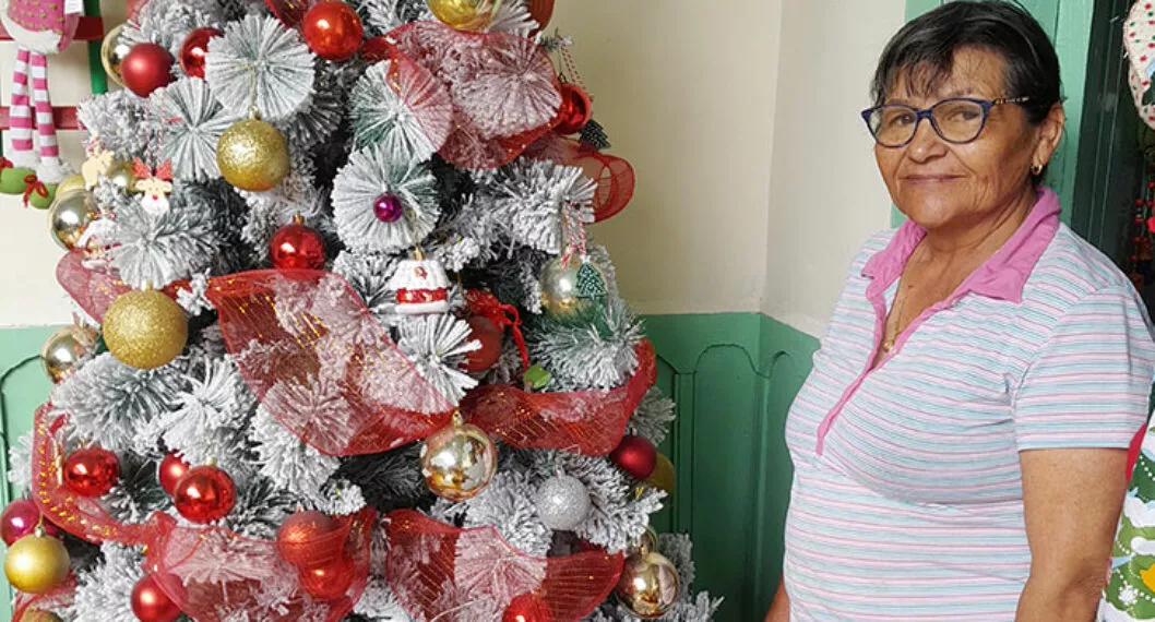 Mujer en Quindío recoge plata para celebrarle Navidad a niños vendiendo comida