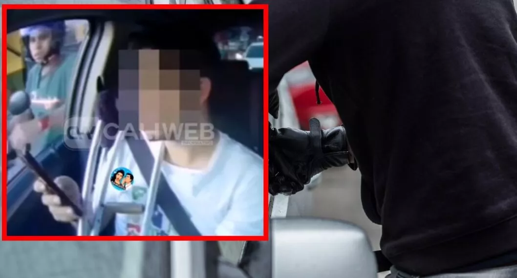 [Video] Roban celular de joven en muletas durante trancón; ladrón quedó en evidencia