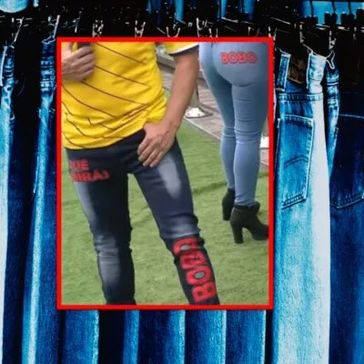 Noticias en Bogotá: en el centro venden jean con frase de Messi "qué mirás