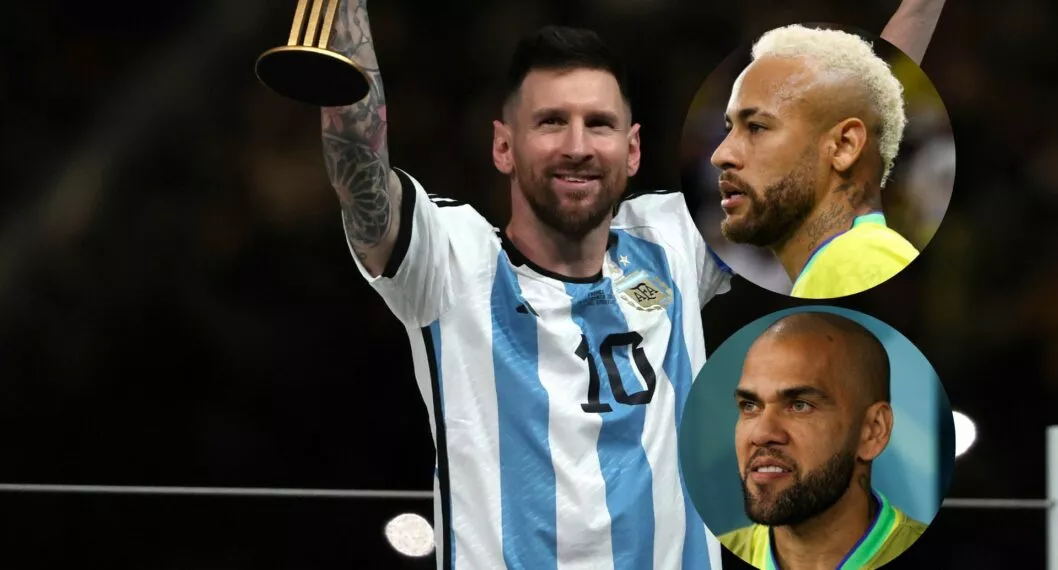 Fotos de Lionel Messi, Neymar y Dani Alves, en nota de Lionel Messi como campeón en Qatar 2022 causó reacciones de Dani Alves y Neymar.