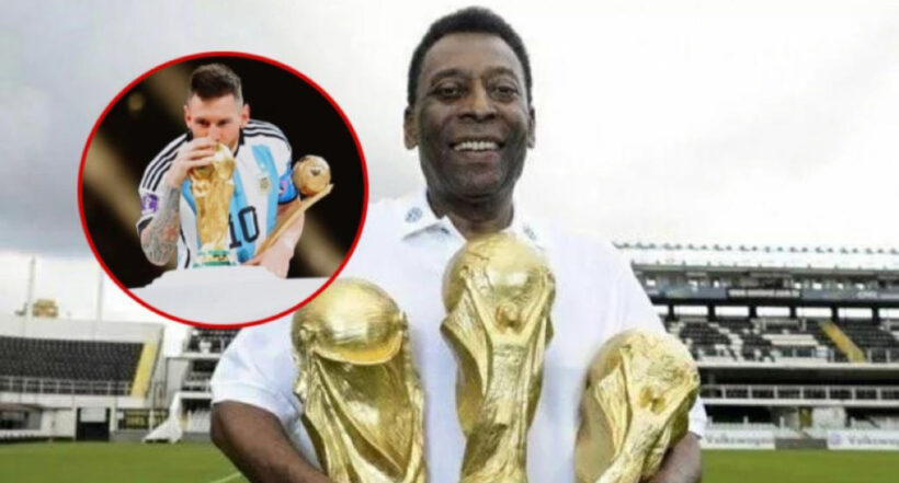 Pelé felicitó a Messi por el título logrado con Argentina en Qatar 2022.