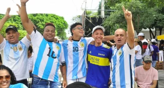 Vallenatos a los pies de Messi y Argentina: así se vivió la final en Valledupar