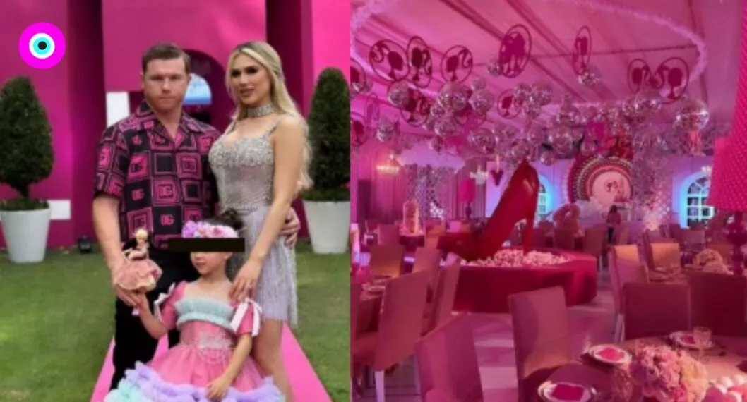 El 'Canelo' Álvarez le celebró el cumpleaños a su hija con temática de 'Barbie' y se disfrazó de 'Ken'.