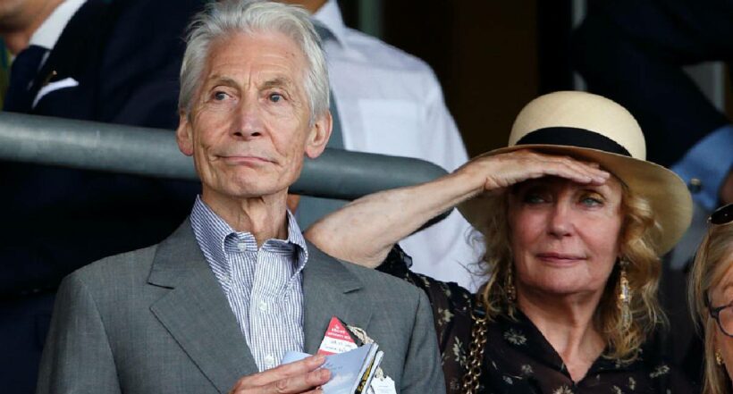 Foto de Shirley y Charlie Watts, de Rolling Stones a propósito de su fallecimiento