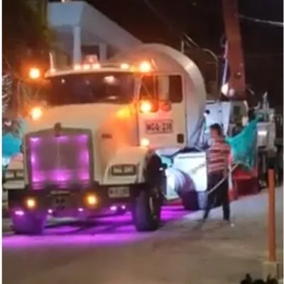Hombre prendió fuego a camión de cementos en Sincelejo, Sucre, por intenso  ruido