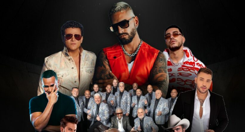 Cartelera oficial del superconcierto de la Feria de Cali 2022. Foto: Tuboleta.com