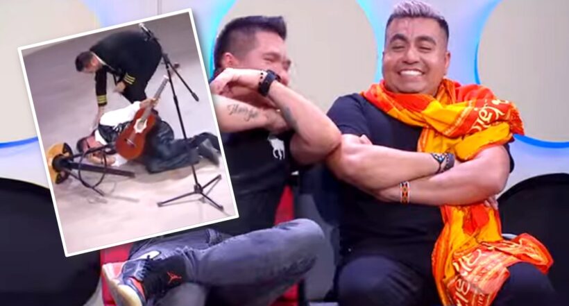 La vuelta al mundo en 80 risas: Jhovanoty recuerda a Carolina Cruz por caída en vivo.