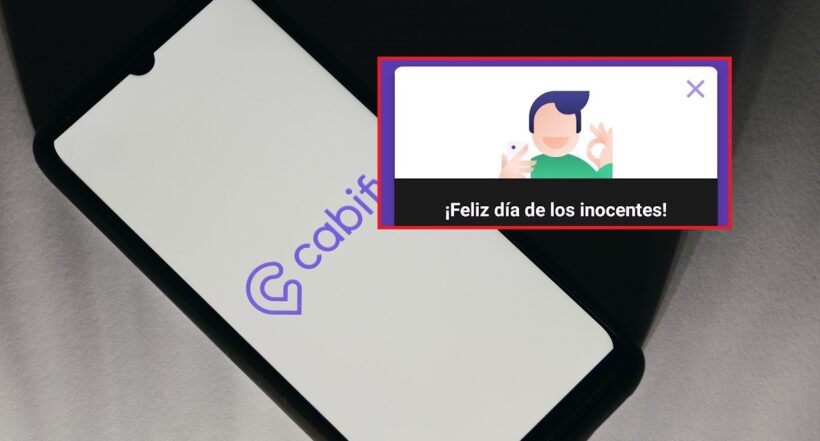 Logo de Cabify, que hizo broma del Día de los Inocentes y 'asustó' a usuarios.