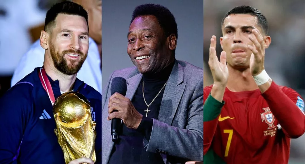 Lionel Messi, Pelé y Cristiano Ronaldo, comparados en números.