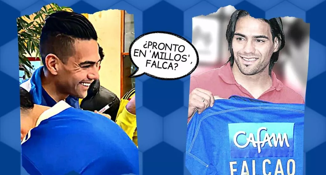 Radamel Falcao García soltó risa por pregunta sobre llegada a Millonarios