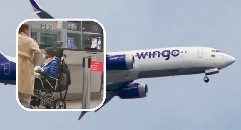 La aerolínea Wingo es centro de críticas luego de que no dejara abordar a un hombre porque su silla de ruedas tenía una batería.