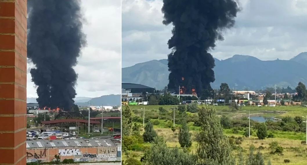 Bogotá hoy: incendio por la Calle 80 y opinión de periodista de Blu Radio sobre el hecho.