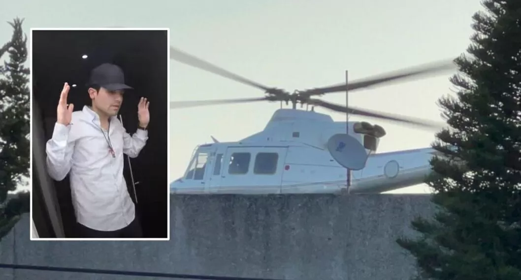 Ovidio Guzmán, en captura de 2019, ahora fue trasladado en helicóptero a El Altiplano, cárcel de donde se fugó 'el Chapo'.