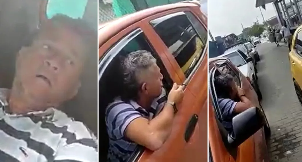 Beso robado: habitante de calle despertó a conductor de sueño profundo y salió corriendo