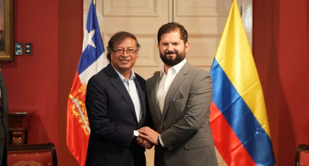 Gabriel Boric le dio un espaldarazo a Petro para lograr el proceso de paz en Colombia. Ambos presidentes hablaron de los acuerdos a los que llegaron. 