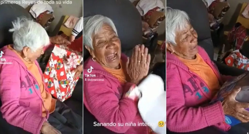 Abuela recibió una muñeca de regalo y no pudo aguantar el llanto. Video es viral en TikTok.