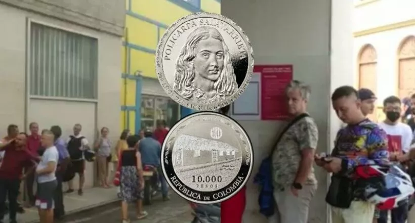 Moneda de 10.000 pesos colombianos: hubo largas filas en Tolima para tenerla