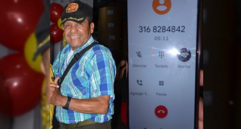 Luis Carlos Jorigüa es reconocido en el Tolima por su trabajo como socorrista y de servicio a la comunidad./La llamada extorsiva la recibió desde este número celular. 