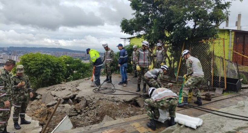 Continúa emergencia en Usaquén por deslizamiento de tierra en el norte de Bogotá