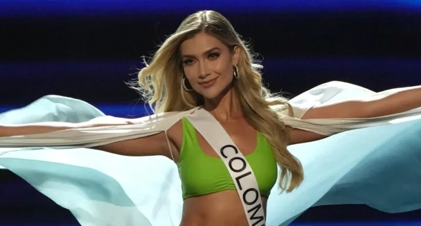 Miss Universo: María Fernanda Aristizábal, Miss Colombia, una de las favoritas del certamen de belleza, lució un traje verde que se robó las miradas.