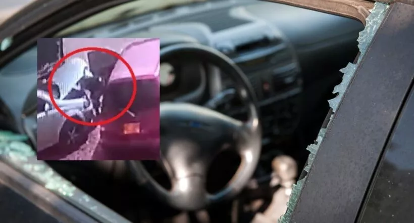 Robo de carros: en 90 segundos ladrones se robaron el computador de un carro