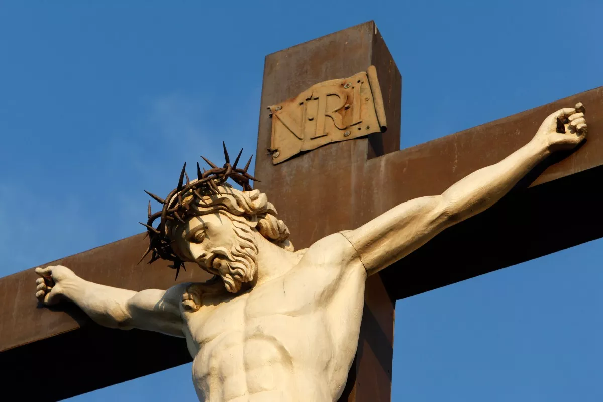 Escultura de Jesucristo a propósito de las fechas de la Semana Santa del 2023.