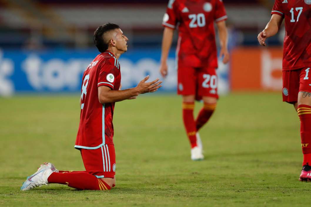 Foto de Gustavo Puerta, en nota de Colombia Sub-20 en Suramericano, tras Brasil: qué falta para pasar al hexagonal.