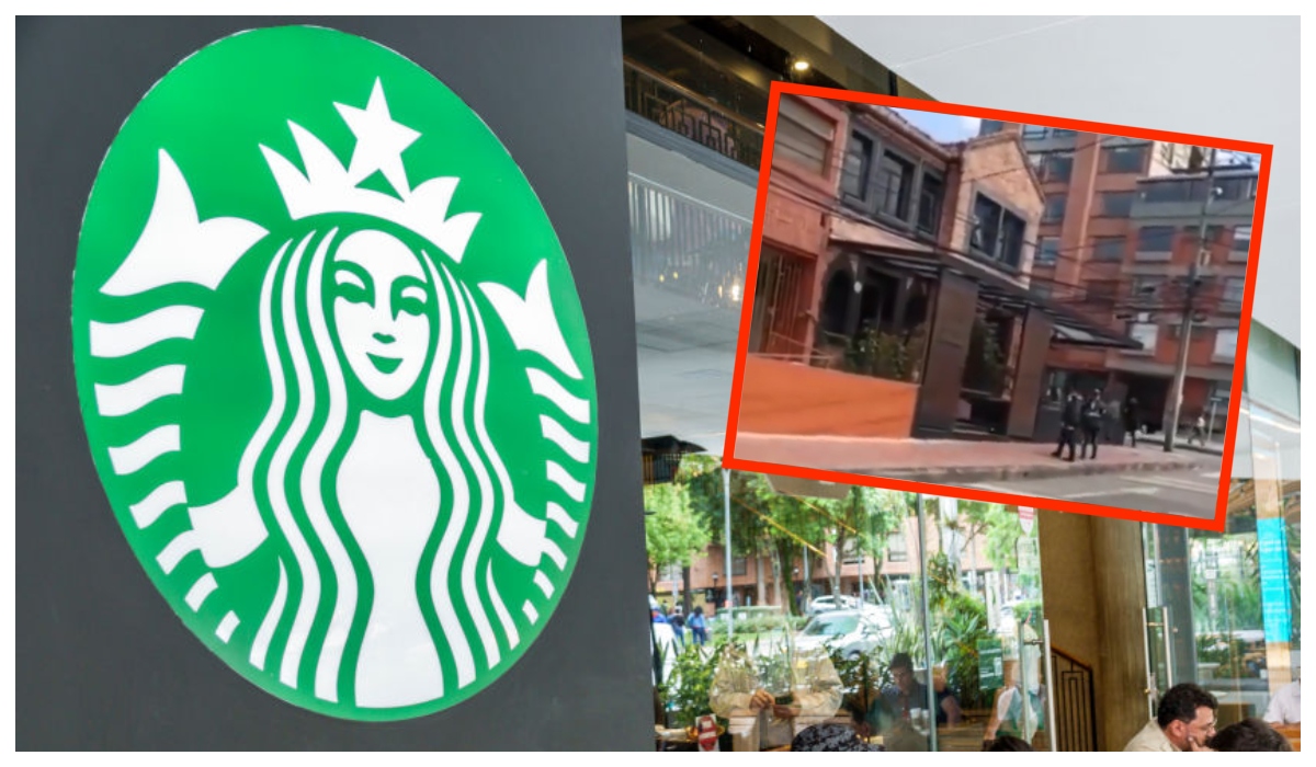 Atracaron Starbucks de exclusiva zona de Bogotá: 4 hombres entraron con armas al lugar