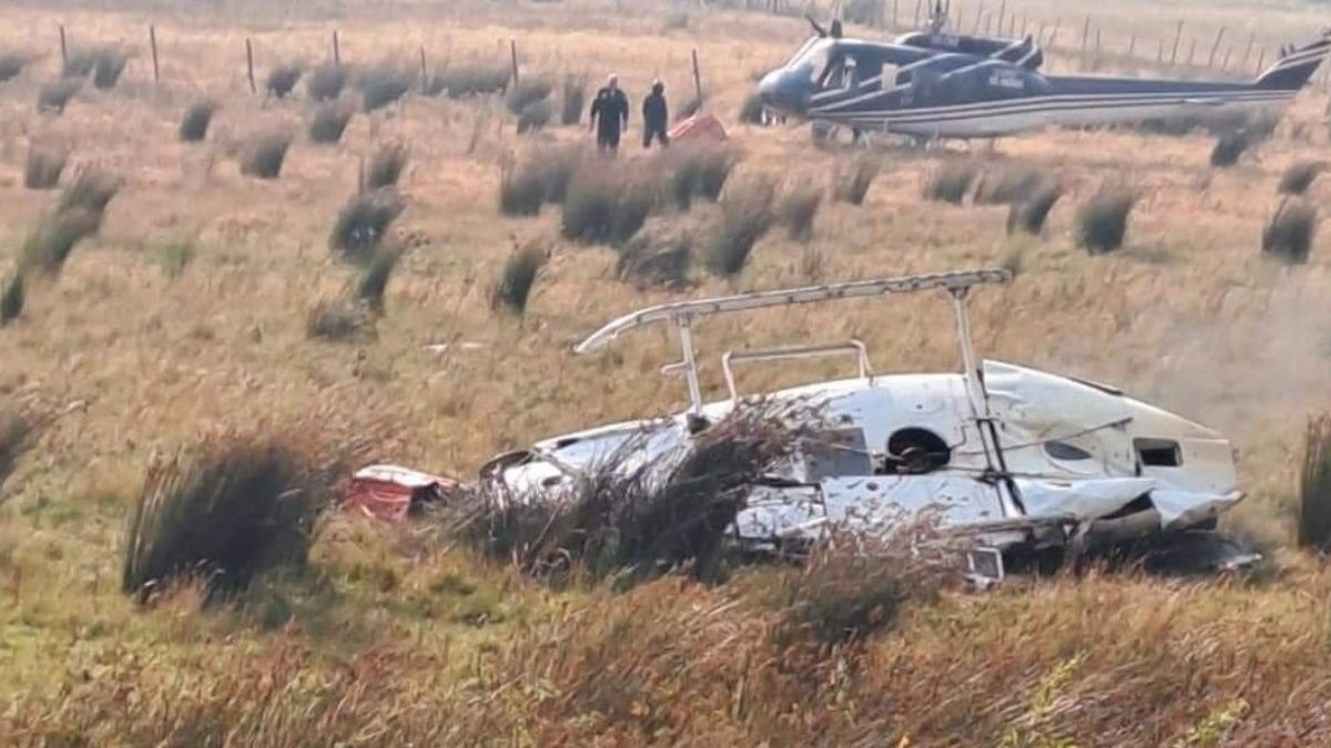 Helicóptero que atendía incendio en Chile se cayó y dejó 2 muertos.