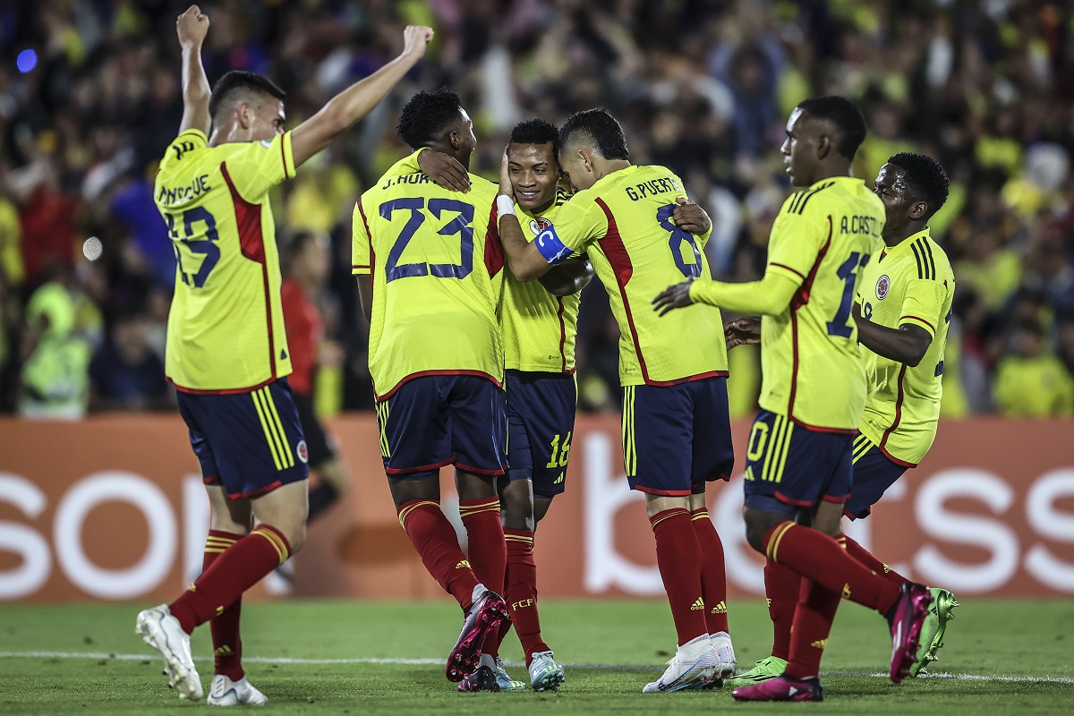 Así fue el primer gol de Colombia contra Ecuador este lunes 6 de febrero del 2023.
