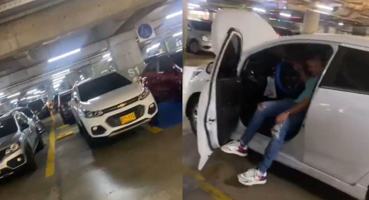 En los parqueaderos del centro comercial Viva, de Barranquilla, sucedió un curioso hecho que asustó a los conductores, ya que su carros no prendían.