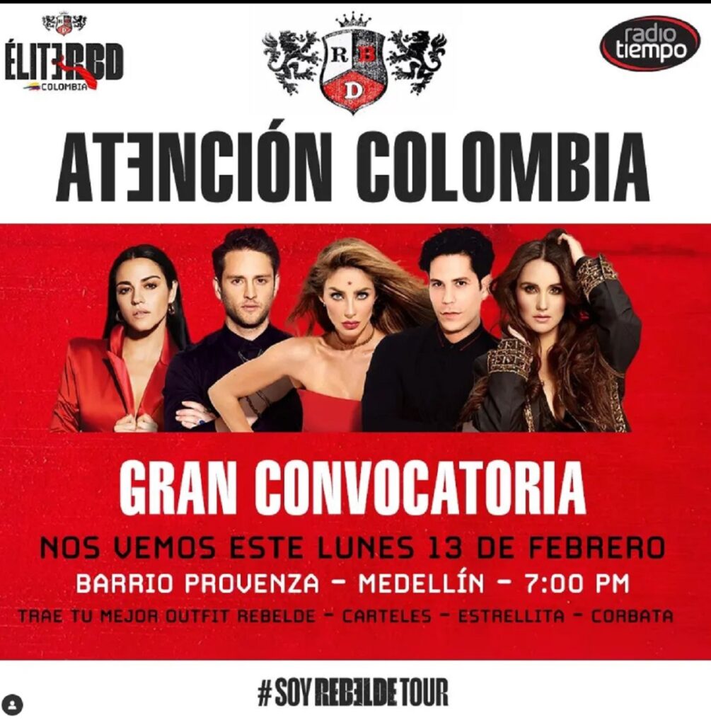 RBD en Colombia harán anuncio de su presentación en Medellín