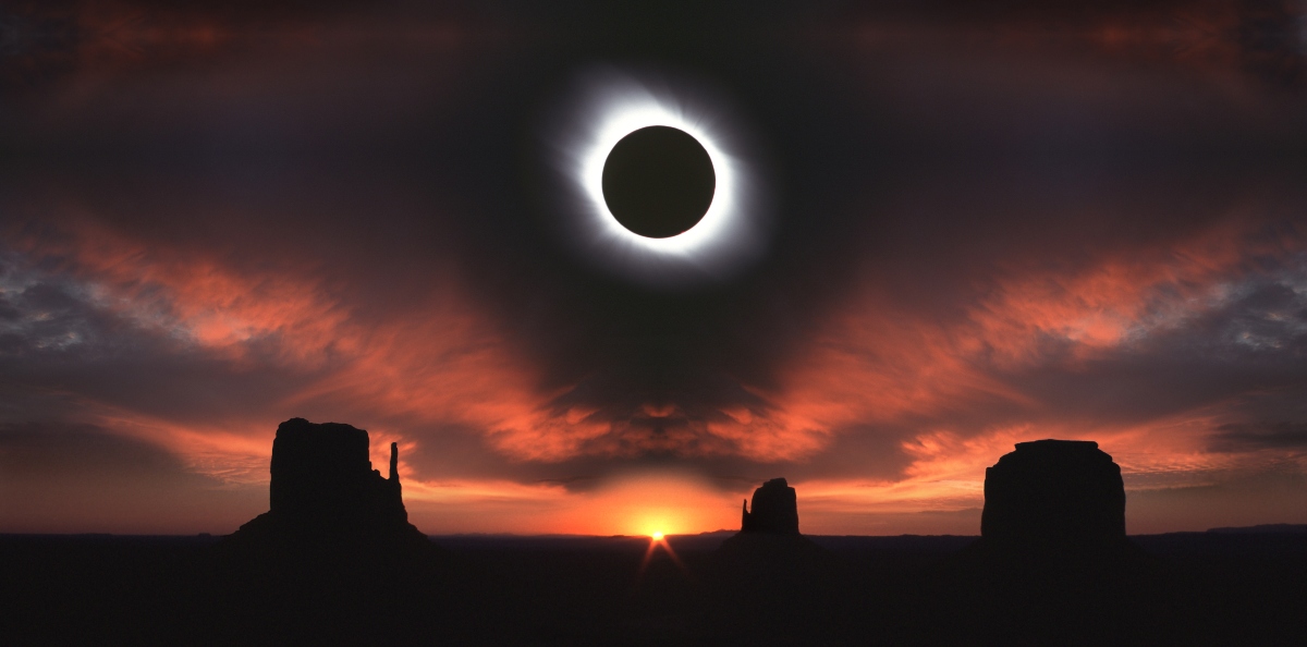 Foto de un eclipse solar, a propósito del artículo sobre cómo ver el próximo eclipse en Colombia. 