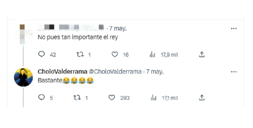Twitter @CholoValderrama