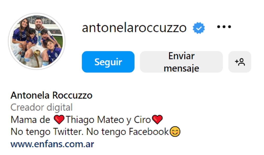 Instagram @antonelaroccuzzo