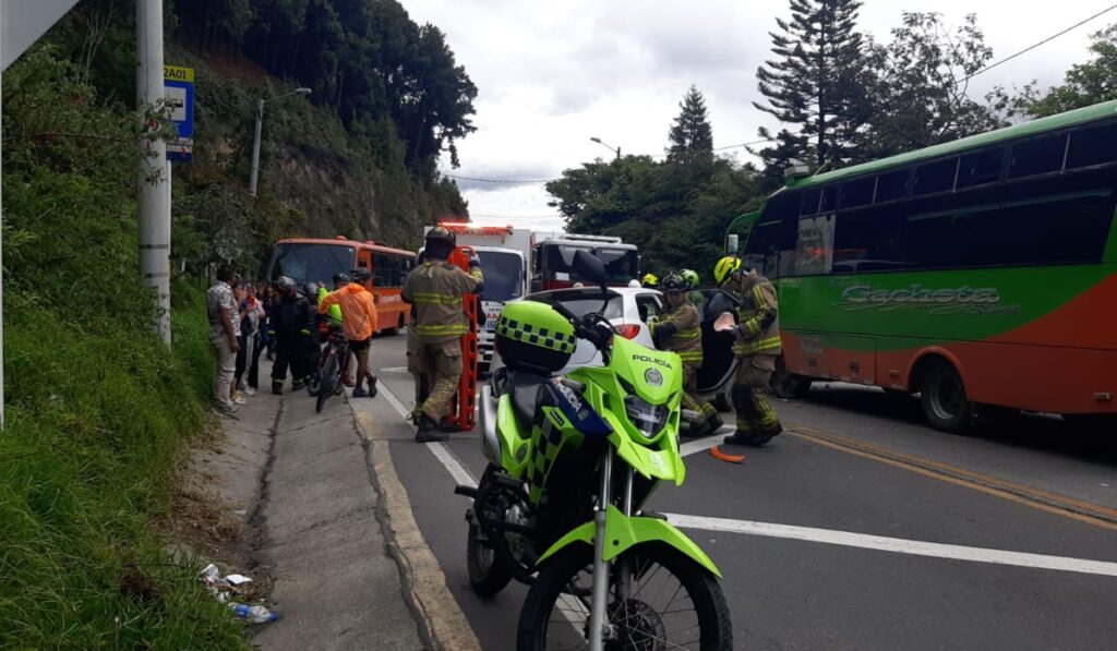 Gravísimo accidente en vía Bogotá-La Calera/Foto: Pulzo.