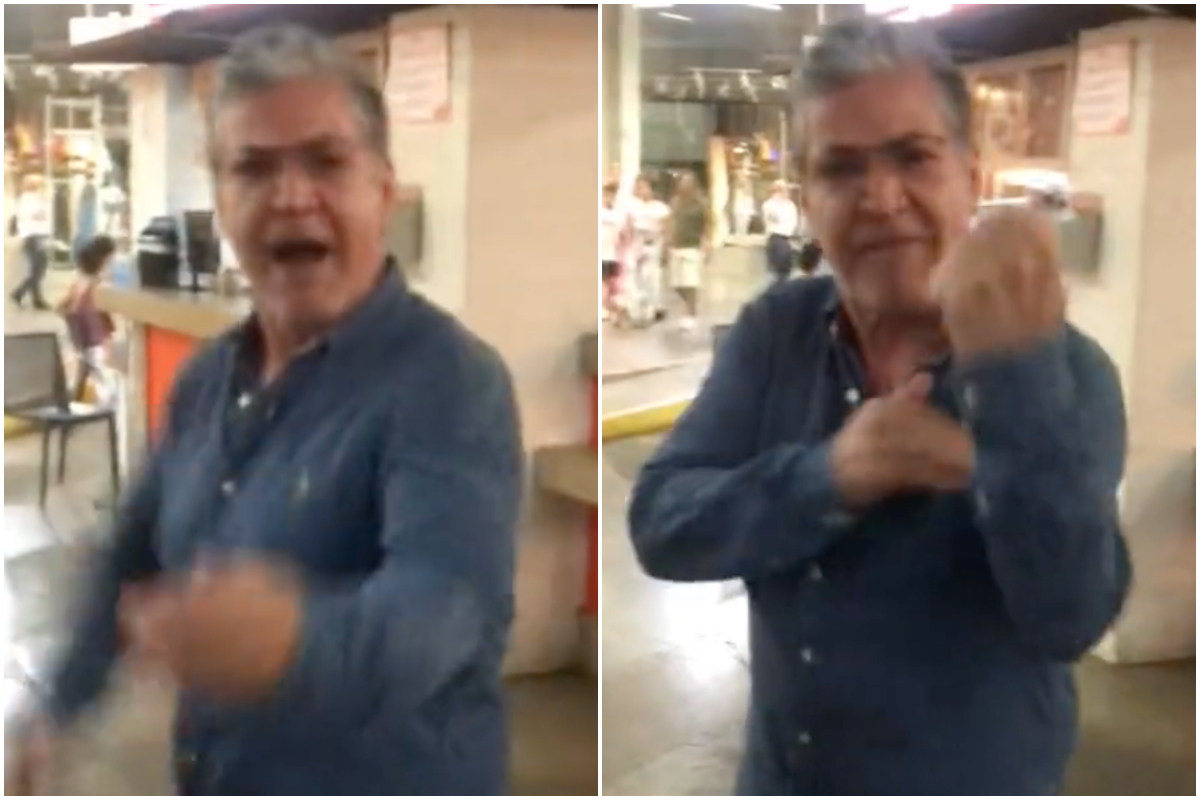 Hombre que insultó a gays en Cali, en centro comercial Chipi Chape.