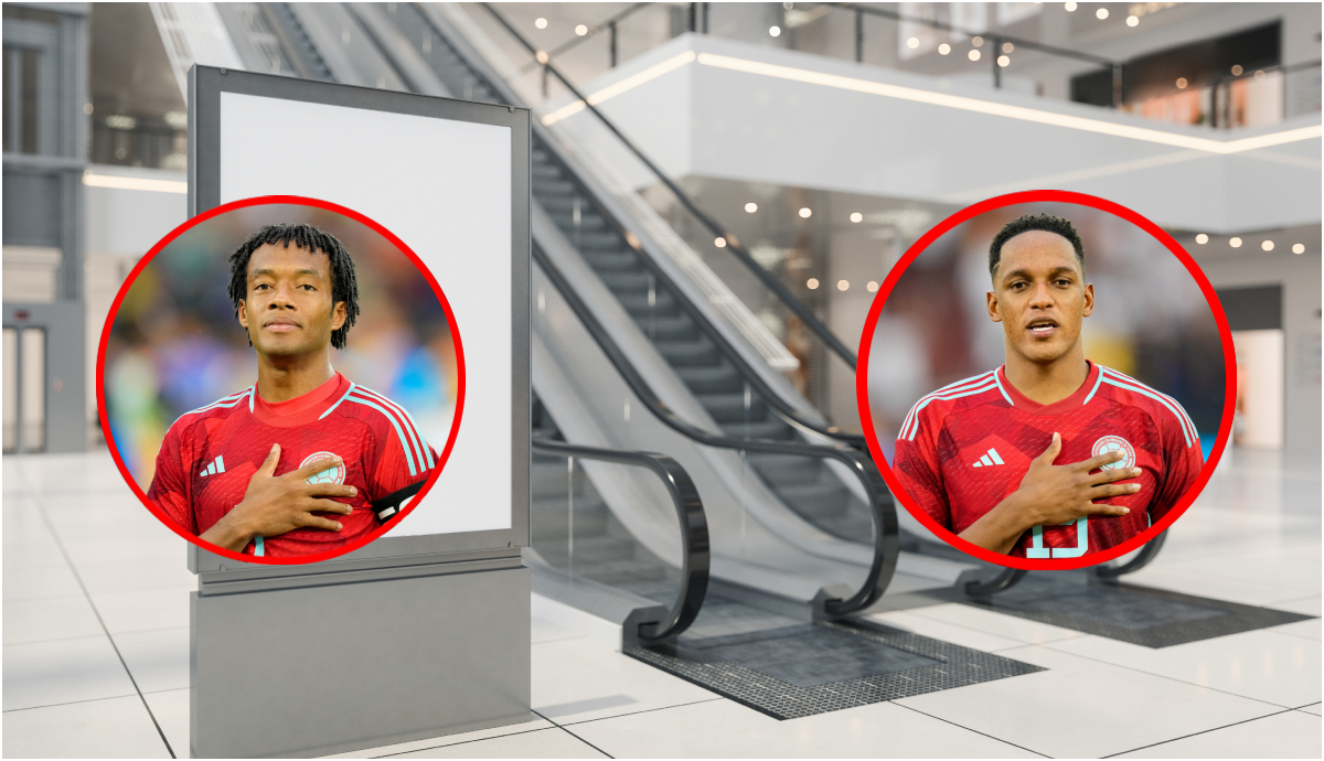 Juan Guillermo Cuadrado y Yerry Mina abrirán centro comercial en Colombia.