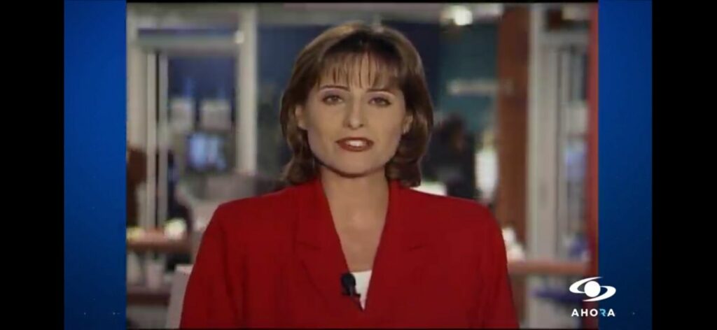Así se veía María Lucía Fernández en 1998. Foto: Noticias Caracol
