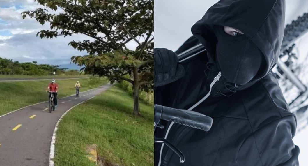 Robo en Ibagué: siete ladrones atracan a ciclista en vía aeropuerto Perales