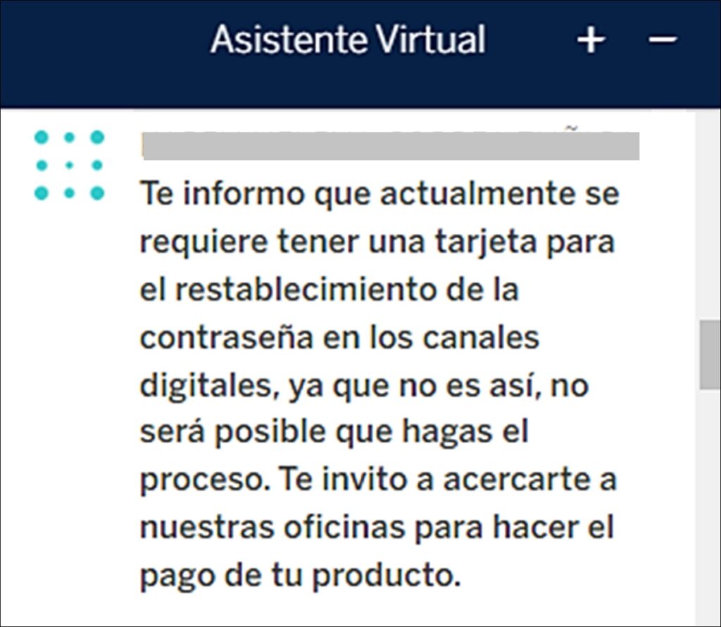 BBVA net ("chat blue").
