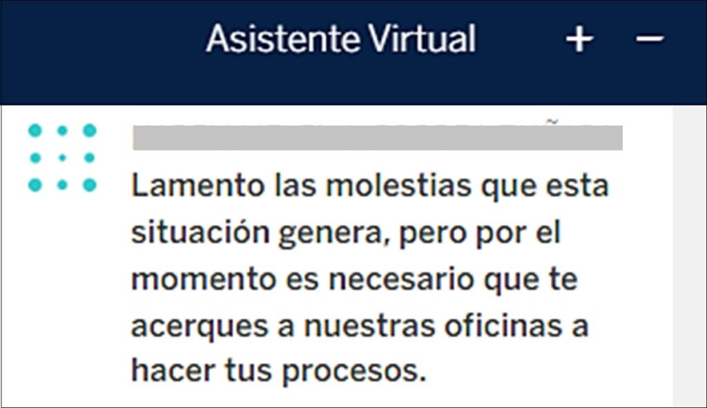 BBVA net ("chat blue").